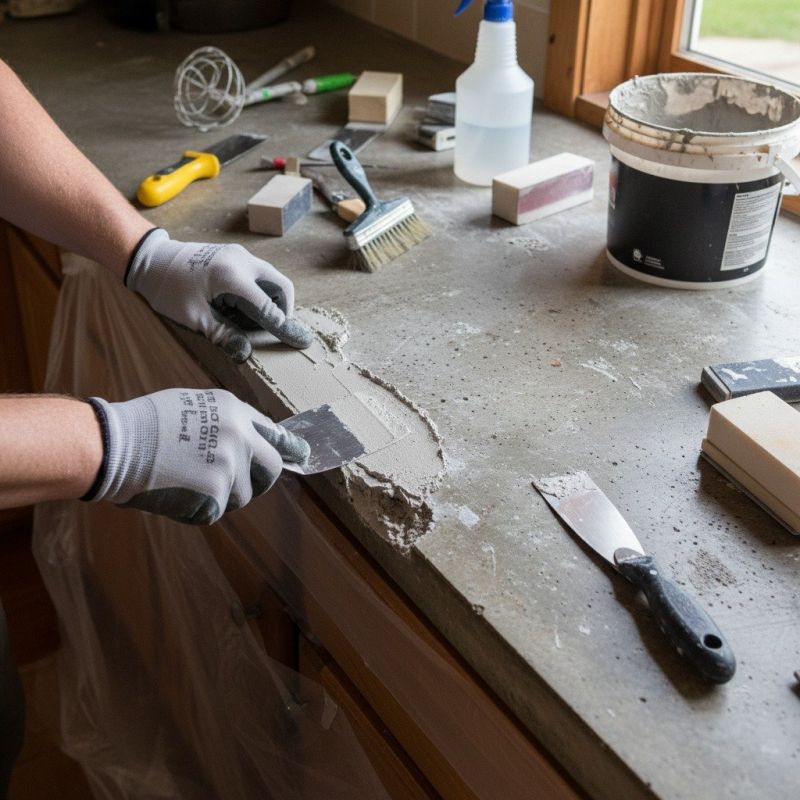 Cement Countertop Pouring in Napa, CA