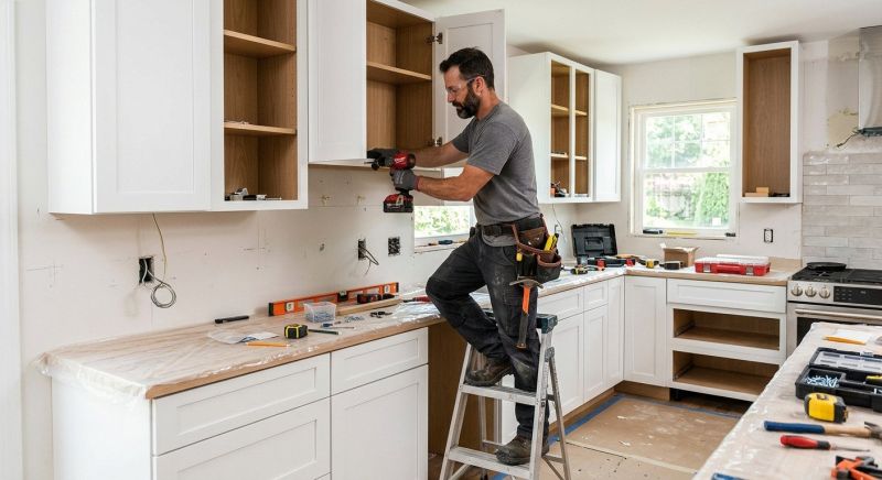 Vanity Cabinet Installation in Dayton, OH